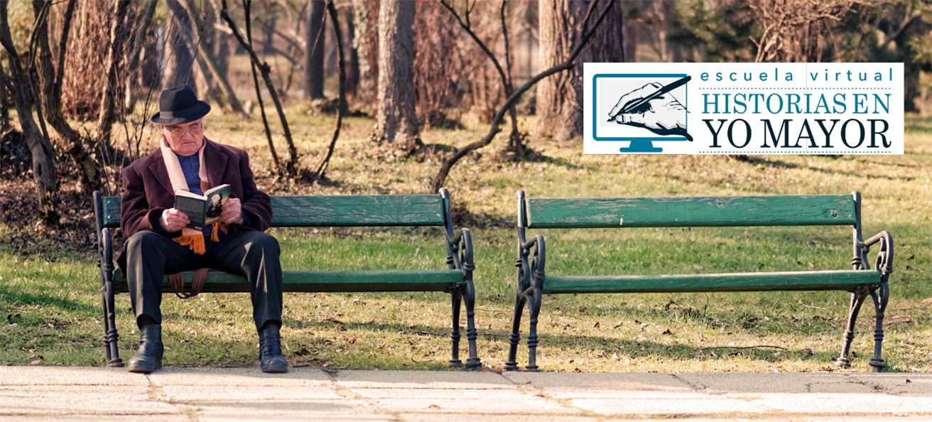 Historias en yo mayor fotografía de un adulto mayor sentado en la banca de un parque