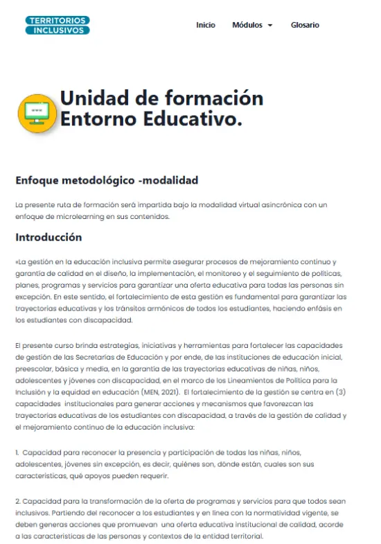 Portada Curso Gestión de la educación inclusiva Portada del Curso Gestión de la educación inclusiva